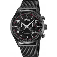 LOTUS Black Stainless Steel Chronograph L18556/1