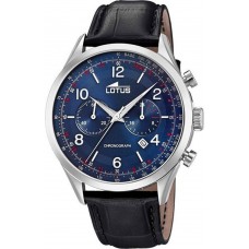 LOTUS Black Leather Chronograph L18557/2