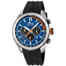 LOTUS Black Rubber Chronograph L18679/2