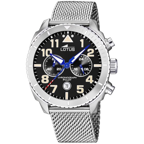 LOTUS Silver Stainless Steel Chronograph L18704/3