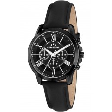 CHRONOSTAR Multifunction Black Leather Strap R3751271006