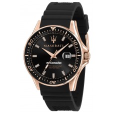 MASERATI Sfida Automatic Black Rubber Strap R8821140001