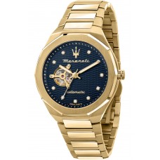 MASERATI Stile Crystals Automatic Gold Stainless Steel Bracelet R8823140006