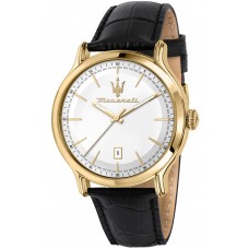 MASERATI Epoca Black Leather Strap R8851118015