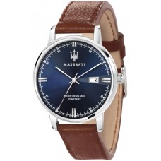 MASERATI Eleganza Brown Leather Strap R8851130003