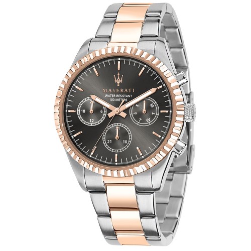 MASERATI Competizione Multifunction Two Tone Stainless Steel Bracelet R8853100020
