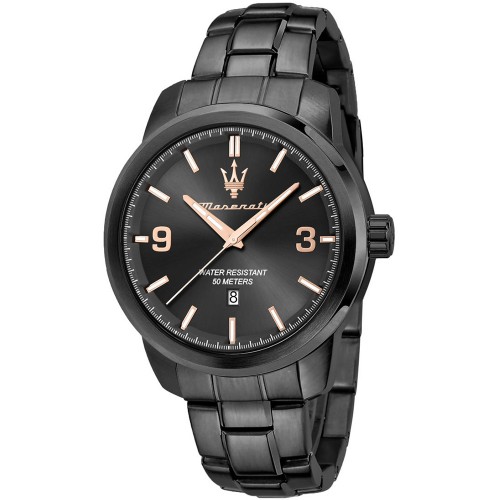 MASERATI Successo Black Stainless Steel Bracelet R8853121008