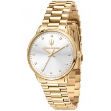 MASERATI Royale Crystals Gold Stainless Steel Bracelet R8853147503