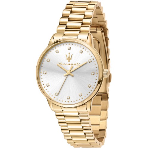 MASERATI Royale Crystals Gold Stainless Steel Bracelet R8853147503