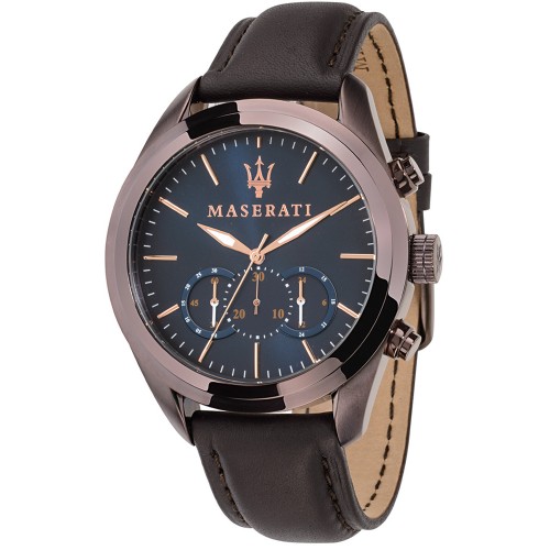 MASERATI Traguardo Brown Leather Chronograph R8871612008