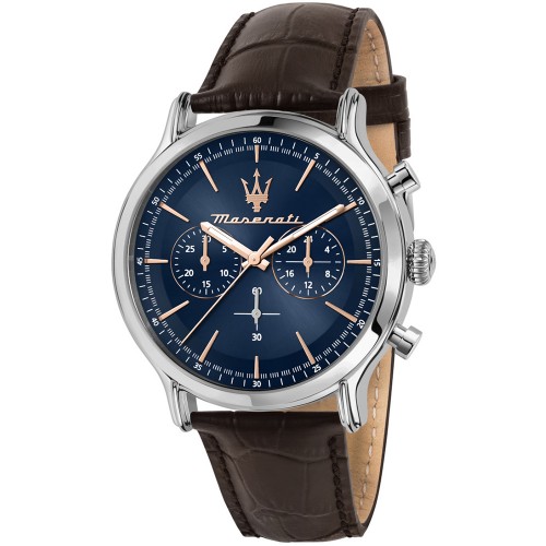 MASERATI Epoca Brown Leather Chronograph R8871618014