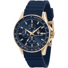 MASERATI Sfida Blue Rubber Chronograph R8871640004