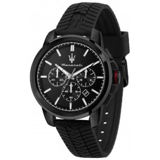 MASERATI Successo BoxSet Black Rubber Chronograph R8871648006