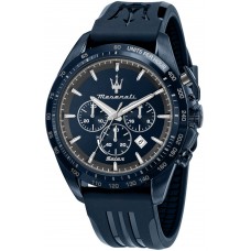 MASERATI Solar Blue Rubber Chronograph R8871649001