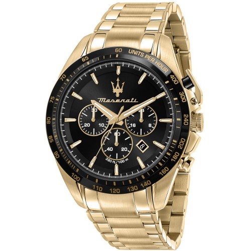 MASERATI Traguardo Gold Stainless Steel Chronograph R8873612041