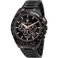 MASERATI Traguardo Black Stainless Steel Chronograph R8873612048