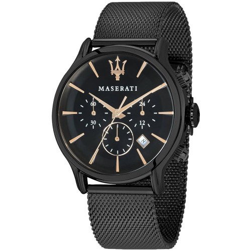 MASERATI Epoca Black Stainless Steel Chronograph R8873618013