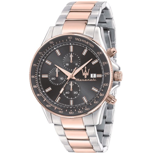 MASERATI Sfida Two Tone Stainless Steel Chronograph R8873640014