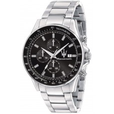 MASERATI Sfida Silver Stainless Steel Chronograph R8873640015