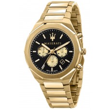 MASERATI Stile Gold Stainless Steel Chronograph R8873642001