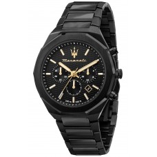 MASERATI Stile Black Stainless Steel Chronograph R8873642005