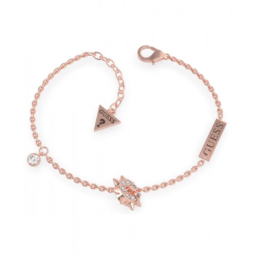 GUESS Βραχιόλι από ροζ επιχρυσωμένο ανοξείδωτο ατσάλι UBB79076