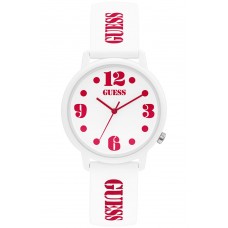 GUESS White Rubber Strap V1042M2