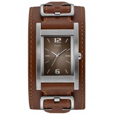 GUESS Brown Leather Strap W1165G1