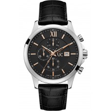 GUESS Executive Black Leather Chronograph Y27001G2MF