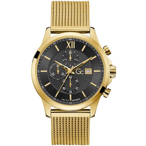 GUESS Collection Executive Gold Stainless Steel Chronograph Y27008G2MF