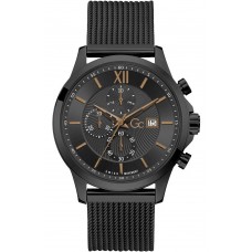 GUESS Collection Executive Black Stainless Steel Chronograph Y27009G2MF