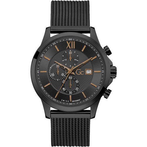 GUESS Collection Executive Black Stainless Steel Chronograph Y27009G2MF