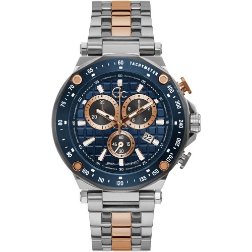 GUESS Spirit Sport Two Tone Stainless Steel Chronograph Y81003G7MF