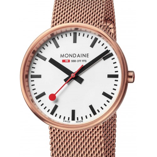Mondaine A763.30362.22SBM SBB Mini-Giant ladies rosé 35mm 3ATM