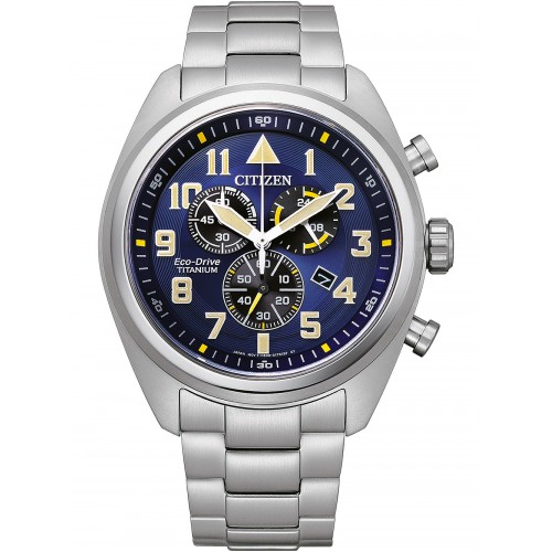 Citizen AT2480-81L Eco-Drive Super-Titanium chronograph 43mm 10ATM
