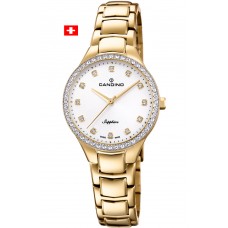 CANDINO Crystals Gold Stainless Steel Bracelet C4697/2