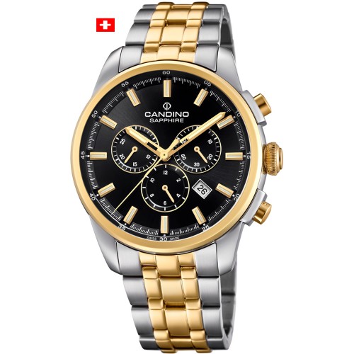 CANDINO Two Tone Stainless Steel Chronograph C4699/4
