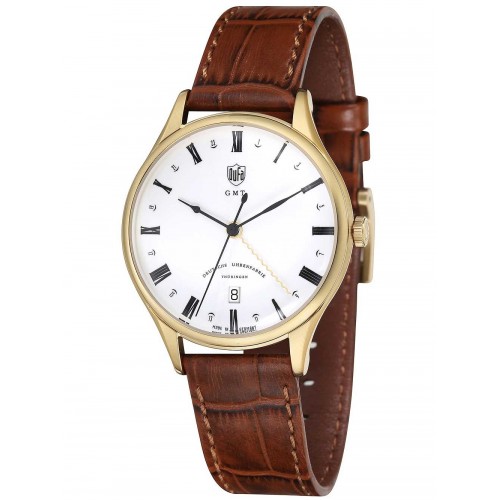 DuFa DF-9006-03 Weimar mens watch GMT 38mm 3ATM
