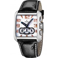 FESTINA Black Leather Chronograph F16294/1