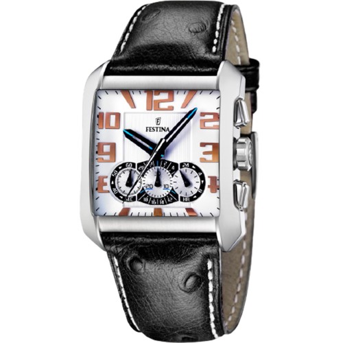 FESTINA Black Leather Chronograph F16294/1