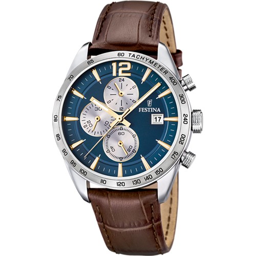 FESTINA Brown Leather Chronograph F16760/7