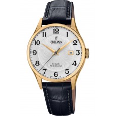 FESTINA Black Leather Strap F20010/1