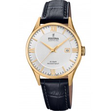 FESTINA Black Leather Strap F20010/2