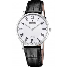 FESTINA Black Leather Strap F20012/2