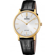 FESTINA Black Leather Strap F20016/2