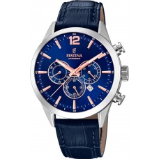 FESTINA Blue Leather Chronograph F20542/4