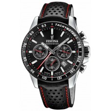 FESTINA Black Leather Chronograph F20561/4