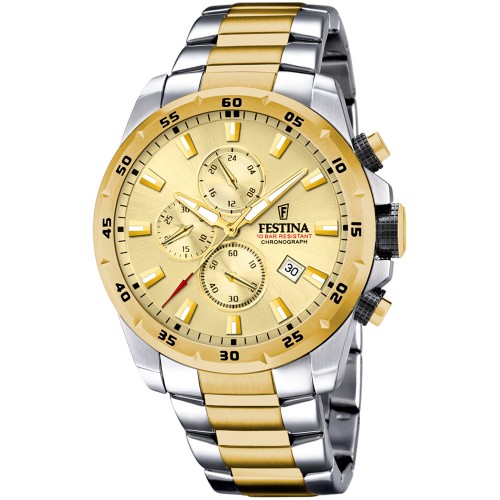 FESTINA Two Tone Stainless Steel Chronograph F20562/1