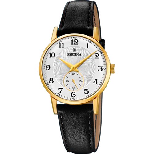 FESTINA Black Leather Strap F20571/1