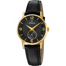 FESTINA Black Leather Strap F20571/4